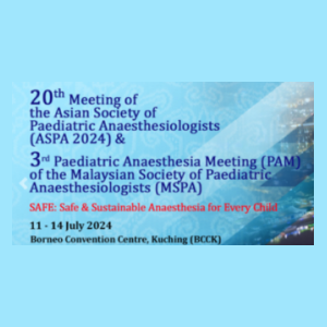 20th Meeting of the Asian Association of Paediatric Anaesthesiologists